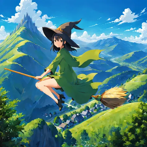 flying witch first2 SDXL50