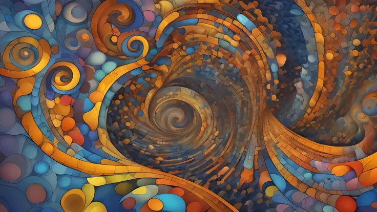 a painting of a spiral design with many different colors, mind-bending digital art, elaborate digital art, hyper - detailed visionary art, dmt waves, hyper detailed visionary art, colorful swirly ripples of magic, illusion psychedelic art, patterned vision...