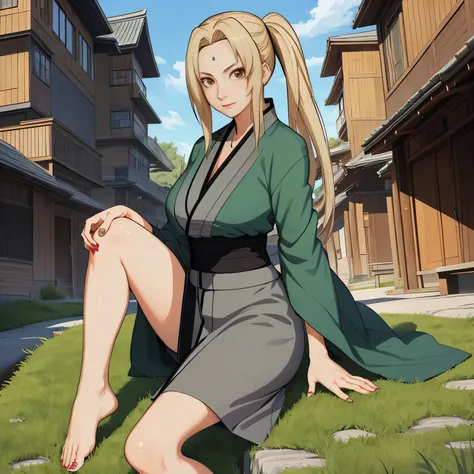 1 girl, tsunade, feet