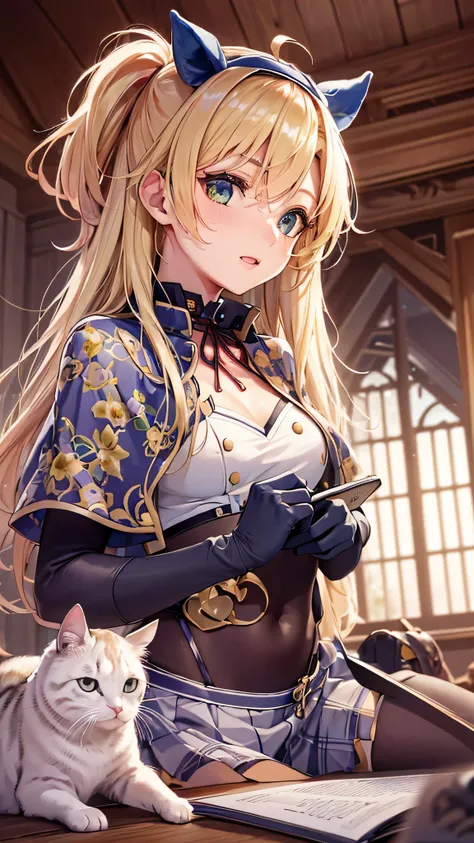 ((Finest quality)),(超A high resolution),(ultra-detailliert),(Meticulous portrayal),((Best CG)),(Finest works of art),Ultra-Precision Art,The art of astounding depiction, (dame:1.5),(Beautiful shiny blonde hair:1.5),(Facinator:1.5)