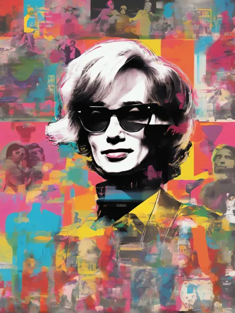 celebrity andy warhol style, high detail, 8k, masterpiece