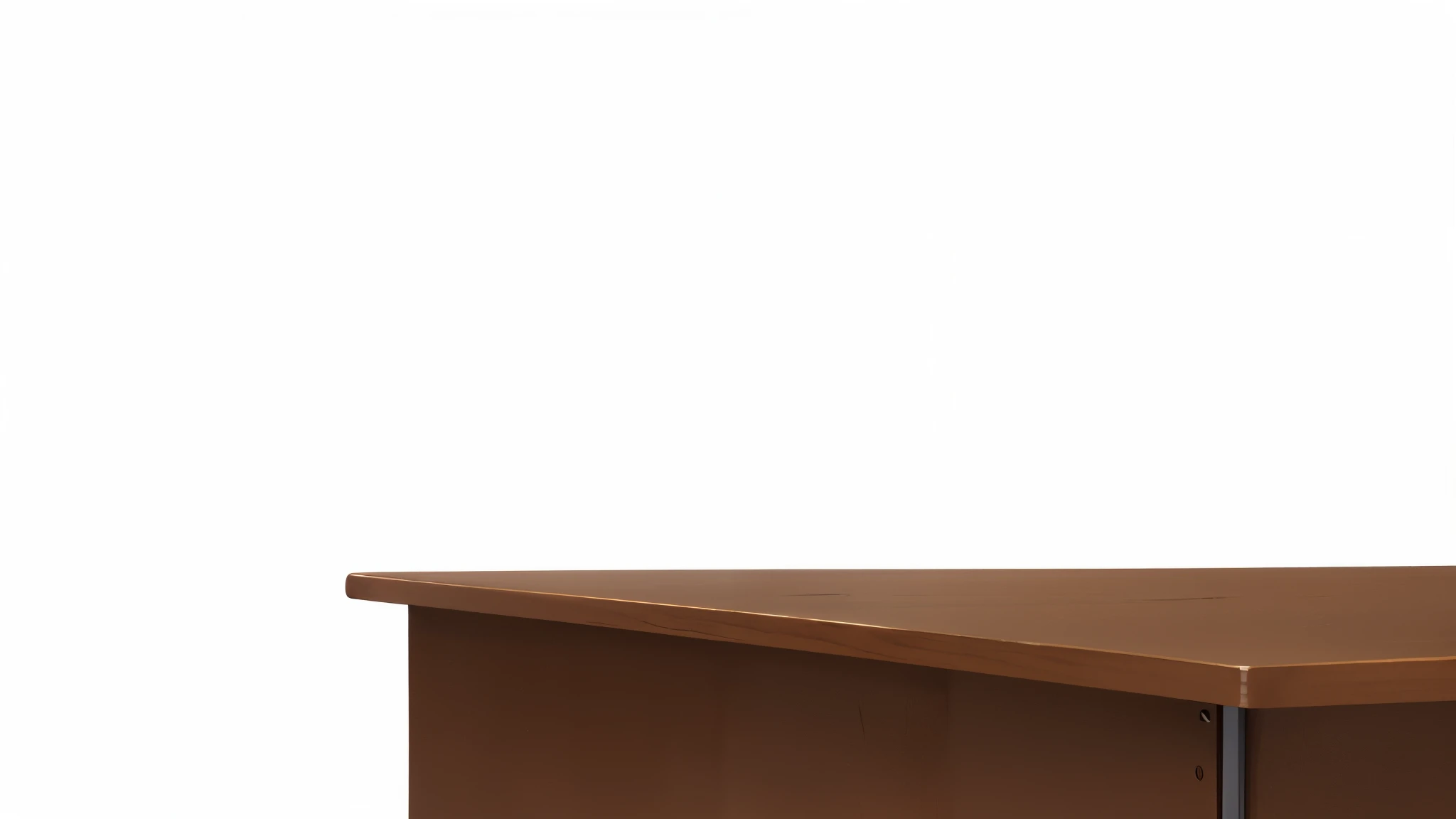 there is a man sitting at a desk with a laptop, background(solid), sitting on a mocha-colored table, wooden table, without text, corner office background, table in front with a cup, classroom background, basic background, on wooden table, background bar, c...