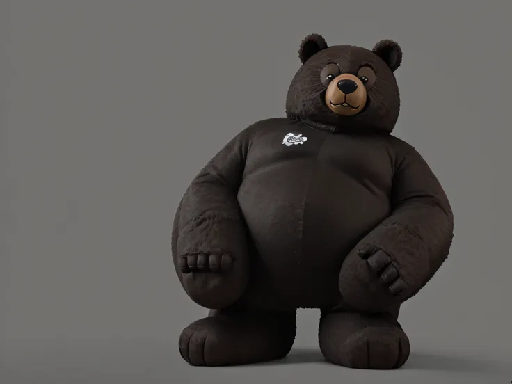 mascote urso negro hipo hop desenho hq 