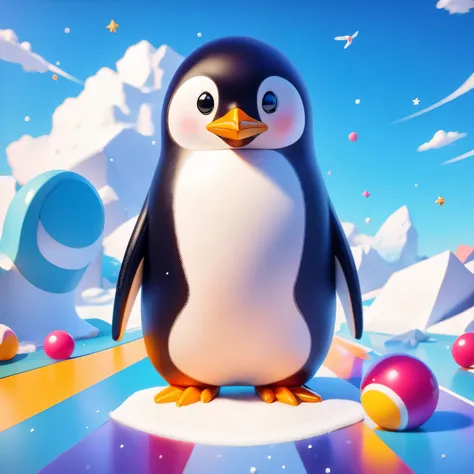 (masterpiece, best quality:1.2), penguin, alone