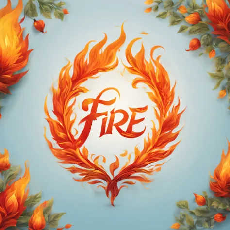 creative font design,(((logo:("fire")))),font design,draw letters with flame,dynamic,terrifying yet beautiful flame art,rich col...