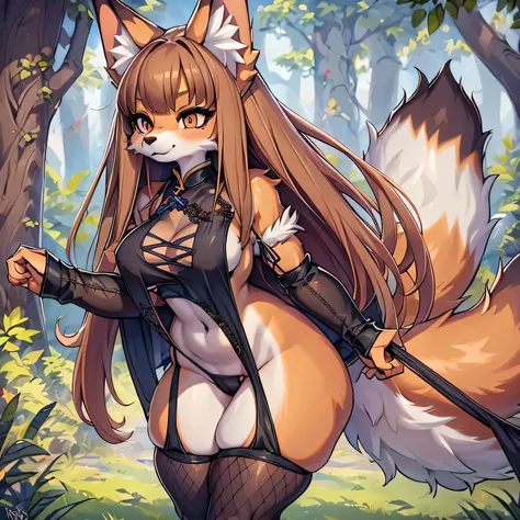 china dress, stocking, female furry mini cute style, holo a wolf girl, female furry mini cute style, holo a wolf girl, furry brown body, holo if a wolf girl, furry, fox tail, furry art!!!, curvy , Camel toe very obvious, , pubes, fishnet stockings wrap the...