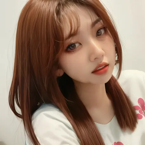 um close up de uma mulher com cabelos longos vestindo uma camisa branca, Heonhwa Choe, Lalisa Manobal, jaeyeon nam, Jinyoung Shin, estacionar a partir de-min, chiho, Lee Ji-eun, Lee Ji-eun, nodded, tzuyu de duas vezes, sakimichan, bae suzy, o corte Hime