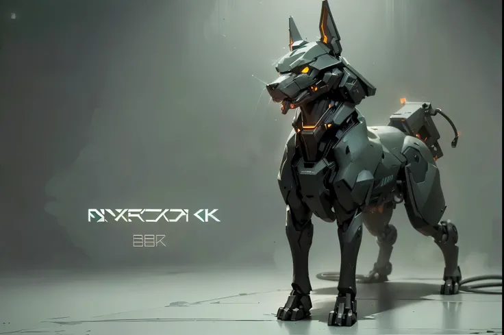 cyberpunk, Mechanical dobermann,(Mechanized dobermann head:1.5), steel teeth,glowing neon light, ( global illumination, Ray tracing, human development report, Unreal rendering,Reasonable design, high detail, masterpiece, best quality, ultra high definitio...