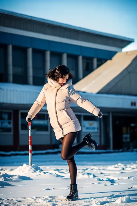 An icy wind howled through the frigid air, sending shivers down Sandras spine as she clutching her thin jacket tightly around her. Her breath formed white puffs in the bitter cold, her nude legs goosebumping as she trudged forward. "Fuck fuck fuck," she mu...