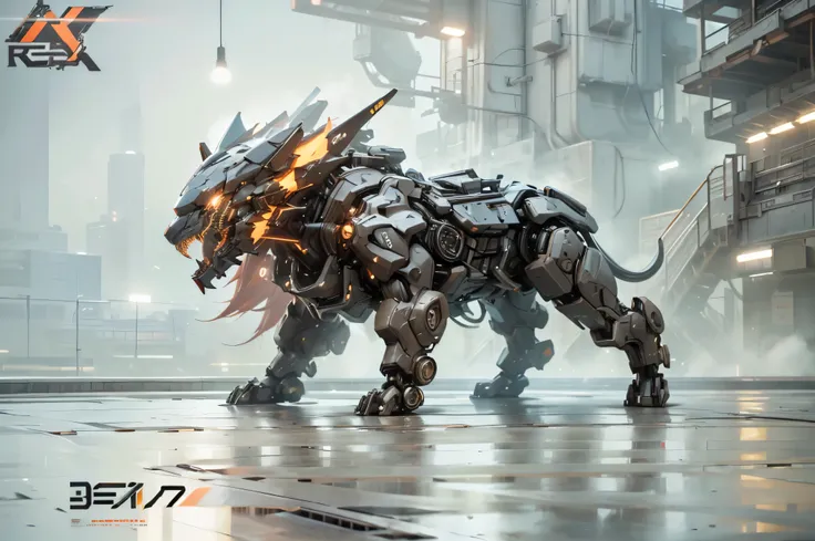 cyberpunk, Mechanical tiger head, mechanical eyes, Mechanical hair, glowing neon lights, ( global illumination, Ray tracing, human development report, Unreal rendering,Reasonable design, high detail, masterpiece, best quality, ultra high definition, Beijin...