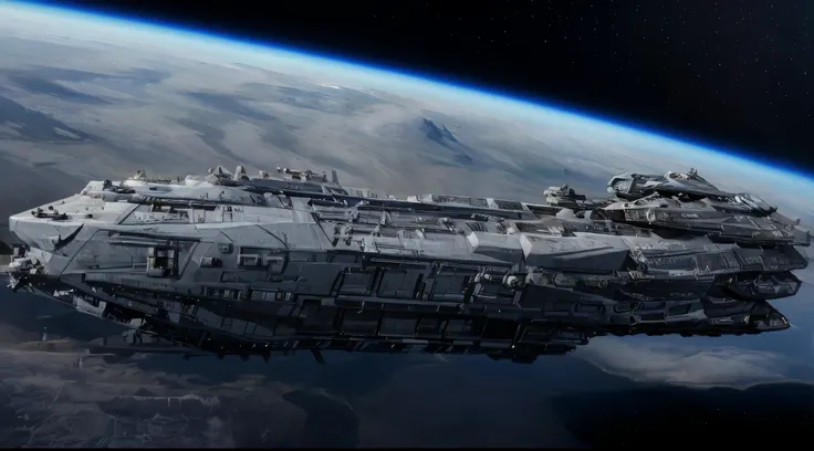 A spaceship on fire masterpiece, best quality:1.2),