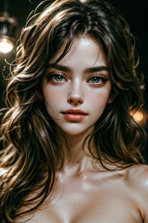 (best quality, highres, masterpiece:1.2), ultra-detailed, realistic:1.37, HDR, studio lighting, vivid colors, bokeh, portraits, beautiful woman, detailed face, long eyelashes, soft skin, expressive eyes, captivating gaze, seductive smile, luscious lips, my...