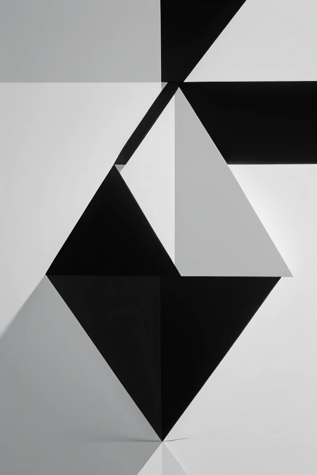 Geometric simplicity: Minimalist geometric shapes in black and white, conveying a sense of order and clarity.