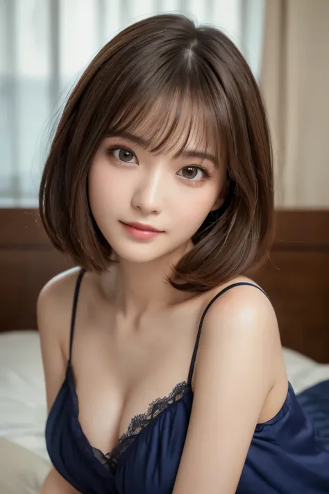 (masterpiece:1.3), (8K, Photoreal, Raw photo, best image quality: 1.4), Japanese high school girl、(random hairstyle:1.2)、cleavage:1.2、At an overseas resort、super detail face、eye for details、double eyelid、chest to chest、sharp focus:1.2、Beautiful woman:1.4、l...