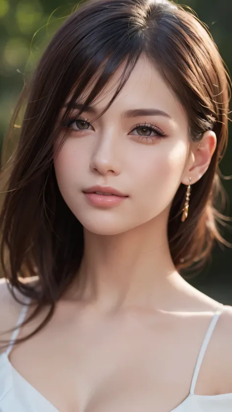 1woman, (Ultra realistic, high res), (highly detailed eyes, highly detailed hair, highly detailed face, highly detailed plump lips), (off shoulder), upper body, caute smile, (best quality:1.4), Raw photo, (realistic, photo-realistic:1.37), professional pho...