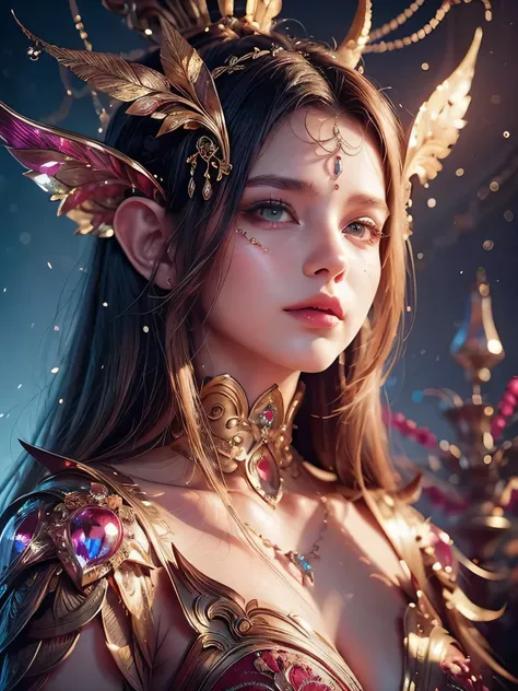 (best quality, 4k, high-resolution, masterpiece:1.2), ultra-detailed, realistic, radiant lighting, epoch elves, portraits, fanta...