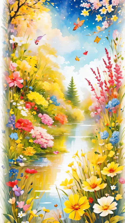 (masterpiece, best quality:1.2), greeting card design，I Love you,love