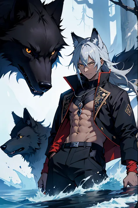 Black Wolf, anime, from magic