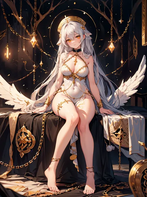 ((highest quality)),(ultra high resolution),(Super detailed),(detailed description),((best CG)),(best work of art),super precision art,great drawing art,(Fantasy art with precise details:1.5),(religious painting:1.8), (1 Female Angel:1.6),(beautiful and we...