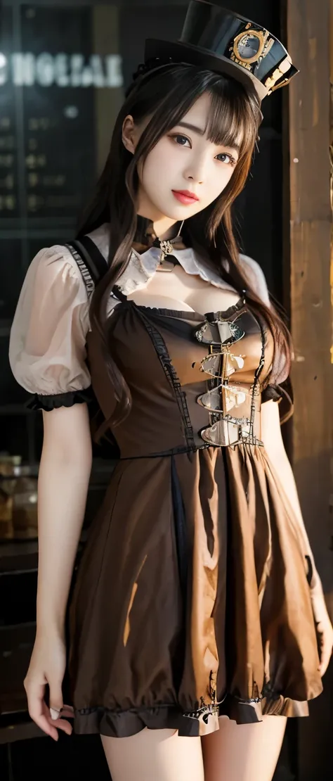 Steampunk Idol、whole body、good style、、、、、bomb mini dress、Has a glowing bomb