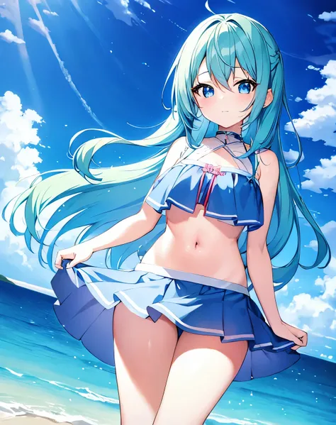 Anime girl with blue hair and blue eyes, Best Anime 4K Kona-chan Wallpaper, anime wallpaper 4k, anime wallpaper 4k, Wallpaper Anime Blue Water, anime style 4k, anime art wallpaper 4k, anime art wallpaper 4k, Kantai Collection Style, 4k anime wallpaper,anim...