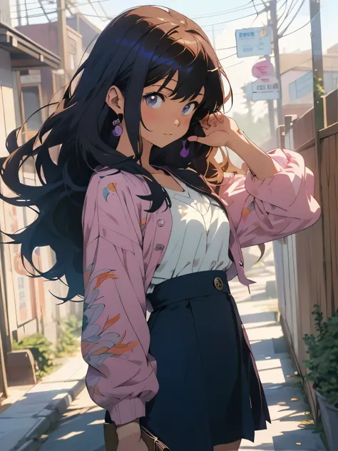 (masterpiece), best quality, beautiful woman, expressive eyes, perfect face, 1 woman, A girl with long hair wearing a purple dress, beautiful anime portrait, beautiful anime woman, anime girl with long hair, beautiful anime art style, beautiful anime style...