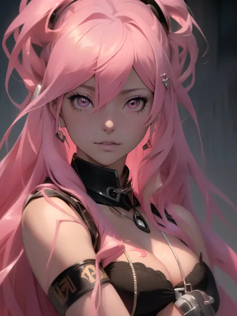 (best quality, 8k, 32k, masterpiece, UHD:1.2), highres, sharp focus, detailed outfit, absurdres, key visual,++++, beautiful detailed hair, delicate details, *****, (((RAW, pixiv))) (stunning, high quality, full-body, anime style, pink hair, seductive, high...