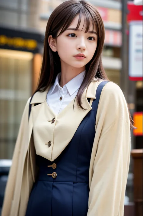  (8K, RAW photo, highest quality, masterpiece:1.3), (realistic, photo-realistic:1.4), (Highly detailed 8K wallpaper), sharp focus, Depth of written boundary,
 japanese idol,very cute, (coat:1.3),(long hair :1.3), Upper body, highly detailed face and eyes,(...