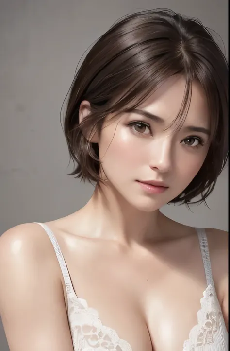 (Representative works:1.4), (8K, photorealistic, RAW photo, Highest image quality: 1.4)、High resolution skin:1.3、realistic skin texture、30 year old mature woman、A well-formed and beautiful face、small face、no makeup、Bust B Cup、、small breasts、Detailed beauti...