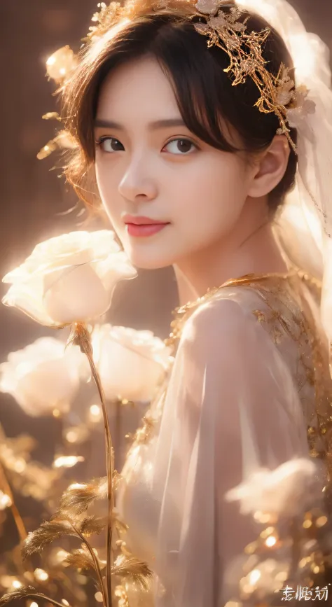 castle in the distance、face is in front、look at the camera、profile、8K、real photos、ultra high resolution, master parts, highest quality, ticker , cinematic images,nice girl、Ann、16 only、Annグロサクソン、double eyelid、droopy eyes、very big eyes、eyes are purple、dark e...