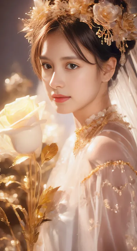 castle in the distance、face is in front、look at the camera、profile、8K、real photos、ultra high resolution, master parts, highest quality, ticker , cinematic images,nice girl、Ann、16 only、Annグロサクソン、double eyelid、droopy eyes、very big eyes、eyes are purple、dark e...