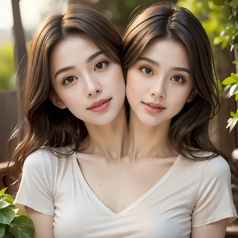 ((japan people, perfect beautiful twin sisters, 22 years old)), dressed, (photo real: 1.4), (hyperrealistic: 1.4), (real: 1.3), ...