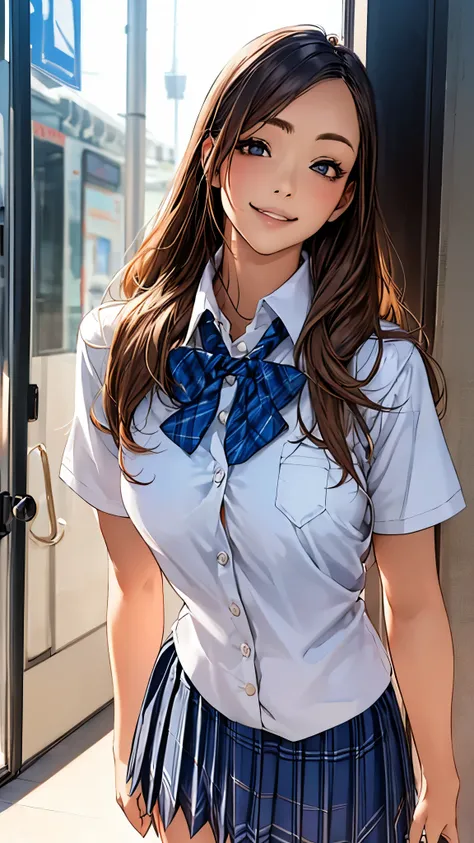 (masterpiece:1.2, top-quality), (realistic, photorealistic:1.4), beautiful illustration, (natural side lighting, movie lighting),
looking at viewer, 1 girl, japanese, high school girl, perfect face, cute and symmetrical face, shiny skin, slender,
(middle ...
