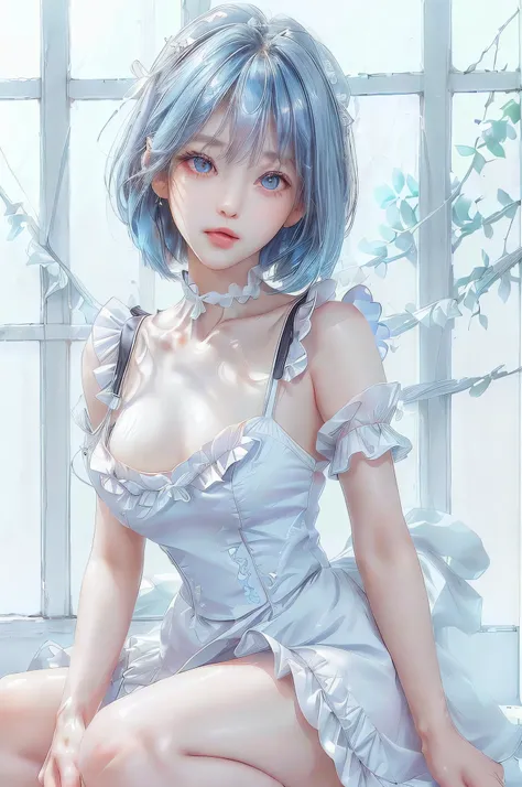 (Close-up:1.4)、(RAW shooting:1.2)、(photorealistic:1.4)、(masterpiece:1.3)、(highest quality:1.4)、solo、7 head and body、(slender and beautiful girl)、cute、(beautiful detailed eyes)、(charming big eyes)、(beautiful double eyelids)、(beautiful and detailed face)、(ge...