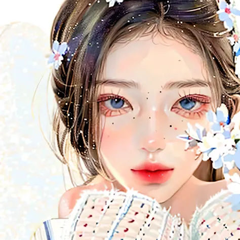 software, (1 girl), (2D_art style_V2-1), blue-eyed woman drawing a picture,looking at the viewer, (whole body:1,9), beautiful, expensive quality, fine skin, highest quality, realistic, High resolution, fine texture, (realistic, realistic_background, expens...