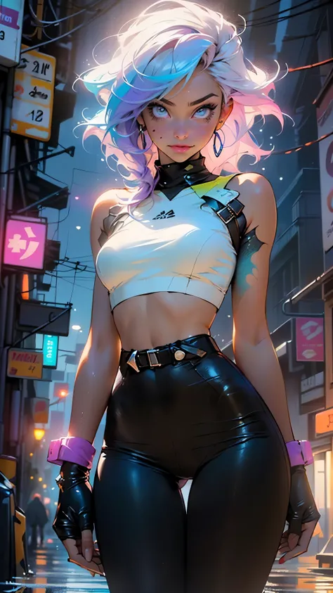 cute cartoon girl,(((1girl))),((extremely cute cartoon girl with liquid paint hair)),

(large breasts:1.4),(((very long hair,absurdly long hair,hair down to the waist,liquid paint hair:1.1,neon purple hair|neon pink hair|neon blue hair|neon aqua hair|purpl...