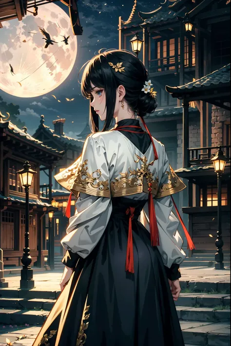 epic quality, atmosphere, nature scenery, wuxia aesthetic, raytracing, smooth, (colorful), (detailed complex busy background: 0.8), fantasy flowers, (night:1.4), intricate details, beautiful glitters, flat illustration, time stop, (ultra-detailed), photon ...