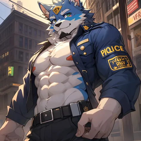 top quality, best quality, super high resolution, detailed background(highly detailed beautiful face and eyes)absurdres, perfect anatomy(angelic nice 2boy, kemono, muscle man)(furry)(furry anthro:1.7)(Furry body, dog facial features, dog body features)(ver...