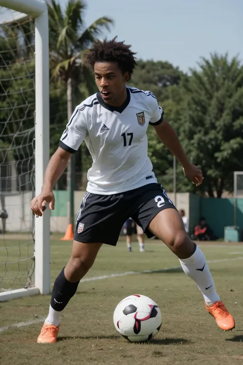 jogador de futebol afro