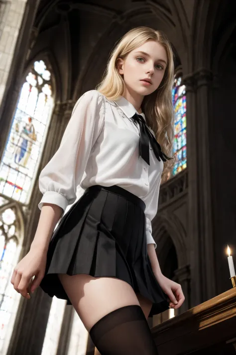 masterpiece, best quality, hyperrealistic, cinematic photo, 12 year old girl, pale skin, italian amazing slim body, white blouse...