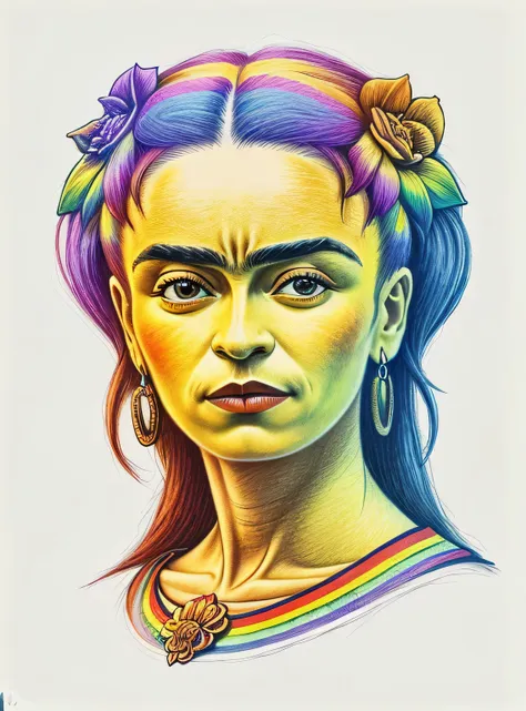 rainbowpencilrockai frida