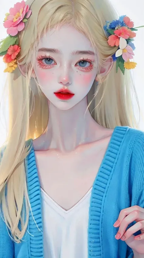 beautiful skin、perfect fingers