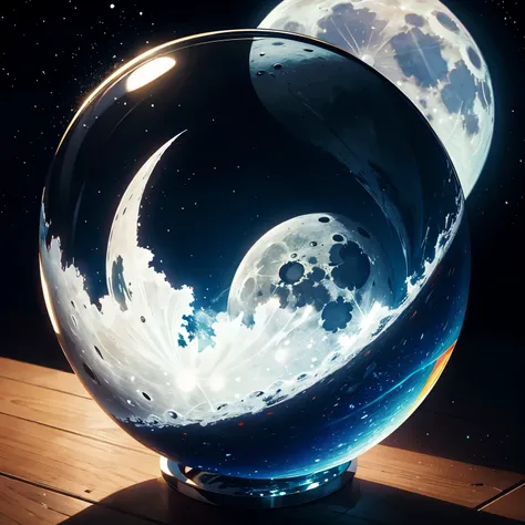 moon in glass