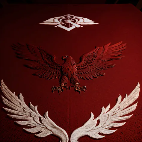 red eagle, logo, ultra detailed, hight quality