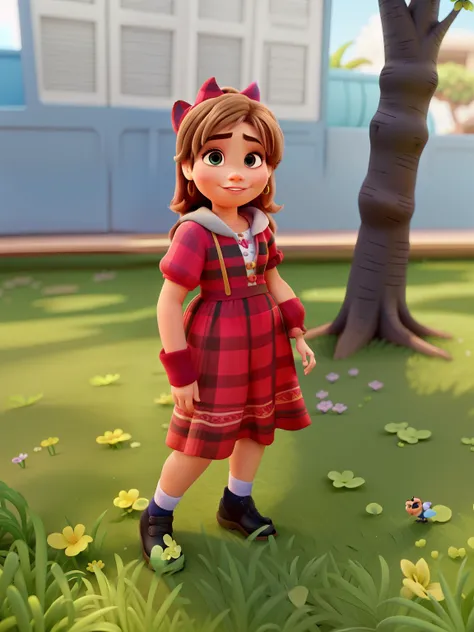 uma  de 3 anos branca estilo disney pixar, alta qualidade, melhor qualidade