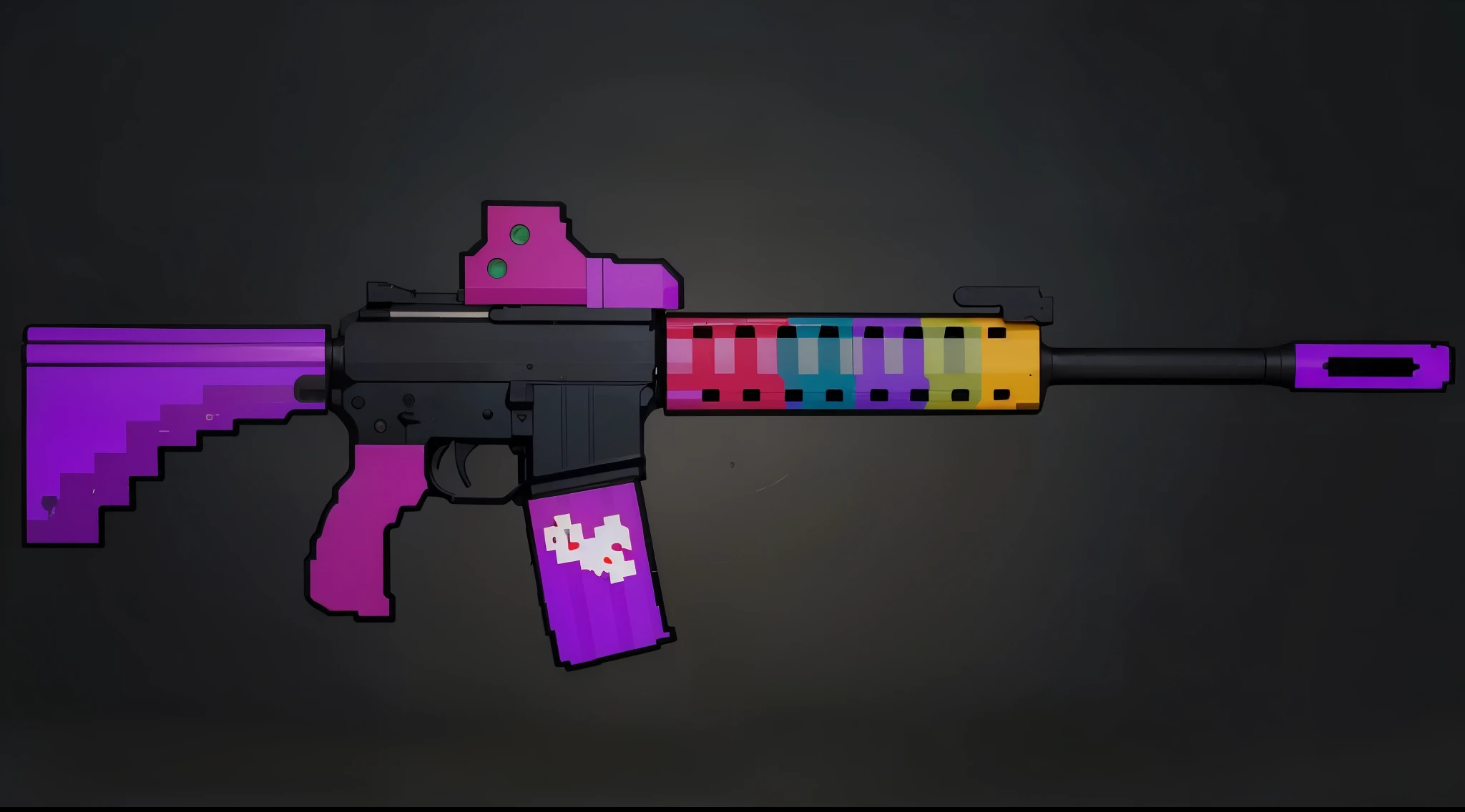 M6a2 8bit april fool, gun, decal