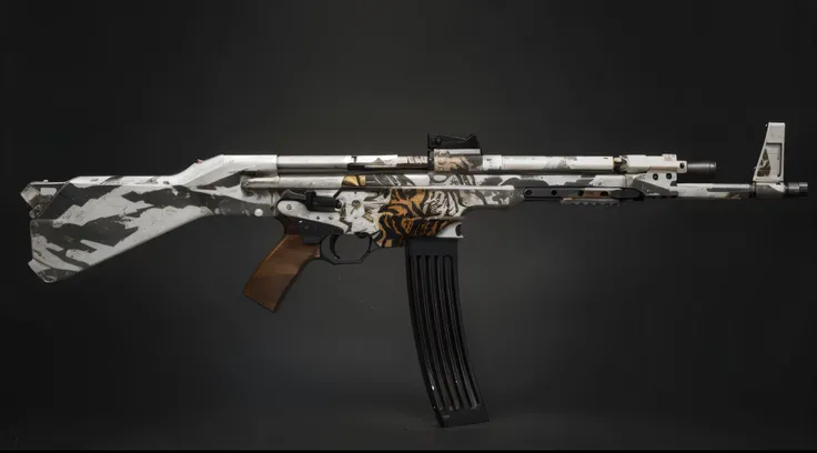 Sg-44 animal, gun, decal tiger white face