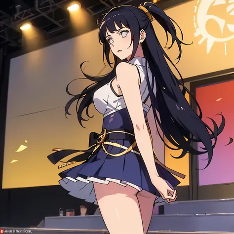 idol uniform, on stage, Hinata Hyuga