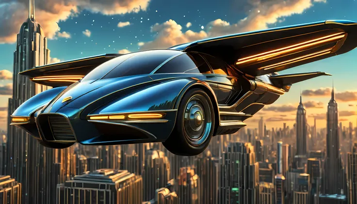 art deco style flying car, art deco style science fiction,

(best quality,4k,8k,highres,masterpiece:1.2),ultra-detailed,(realistic,photorealistic,photo-realistic:1.37),HDR,UHD,studio lighting,ultra-fine painting,sharp focus,physically-based rendering,extre...