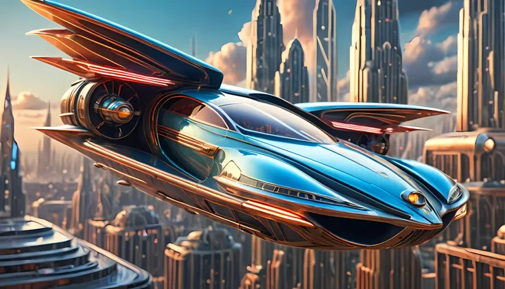 art deco style flying car, art deco style science fiction,

(best quality,4k,8k,highres,masterpiece:1.2),ultra-detailed,(realist...